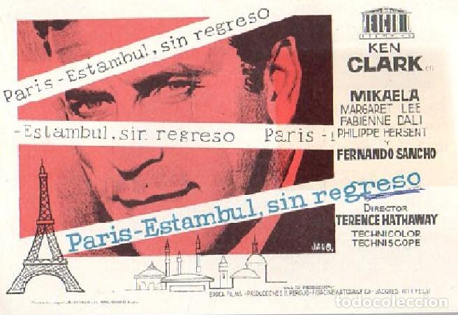 Cine: PROGRAMA DE CINE: PARIS-ESTAMBUL, SIN REGRESO PC-9680 - Foto 1