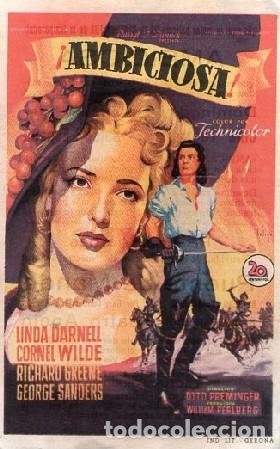 Cine: PROGRAMA DE CINE: AMBICIOSA PC-9696 - Foto 1