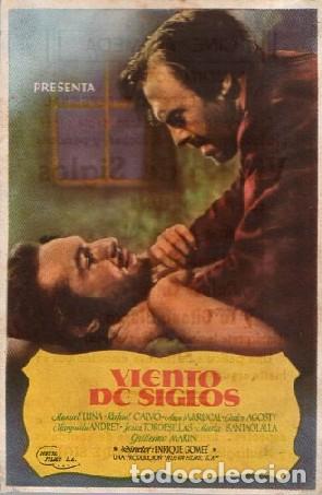 Cine: PROGRAMA DE CINE: VIENTO DE SIGLOS PC-9697 - Foto 1