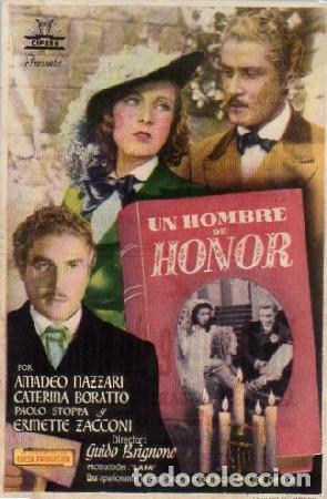 Cine: PROGRAMA DE CINE: UN HOMBRE DE HONOR PC-9698 - Foto 1