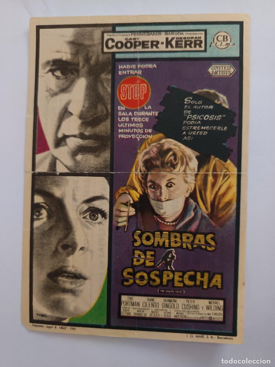 Cine: PROGRAMA DE CINE SOMBRAS DE SOSPECHA - Foto 1