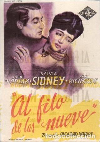 Cine: PROGRAMA DE CINE: AL FILO DE LAS NUEVE PC-9706 - Foto 1