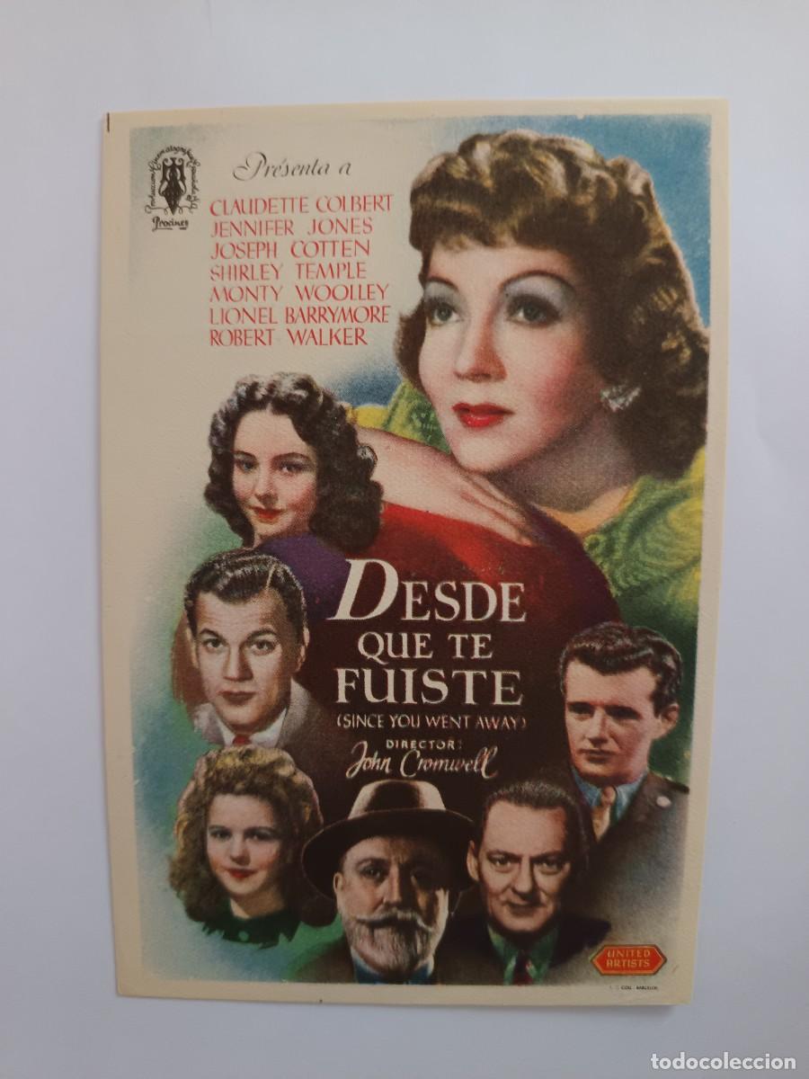 Cine: PROGRAMA DE CINE DESDE QUE TE FUISTE - Foto 1