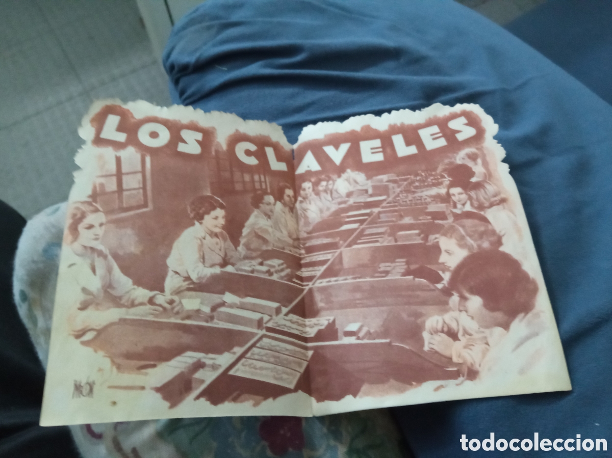 Cine: Folleto de cine de mano Los Claveles. - Foto 2