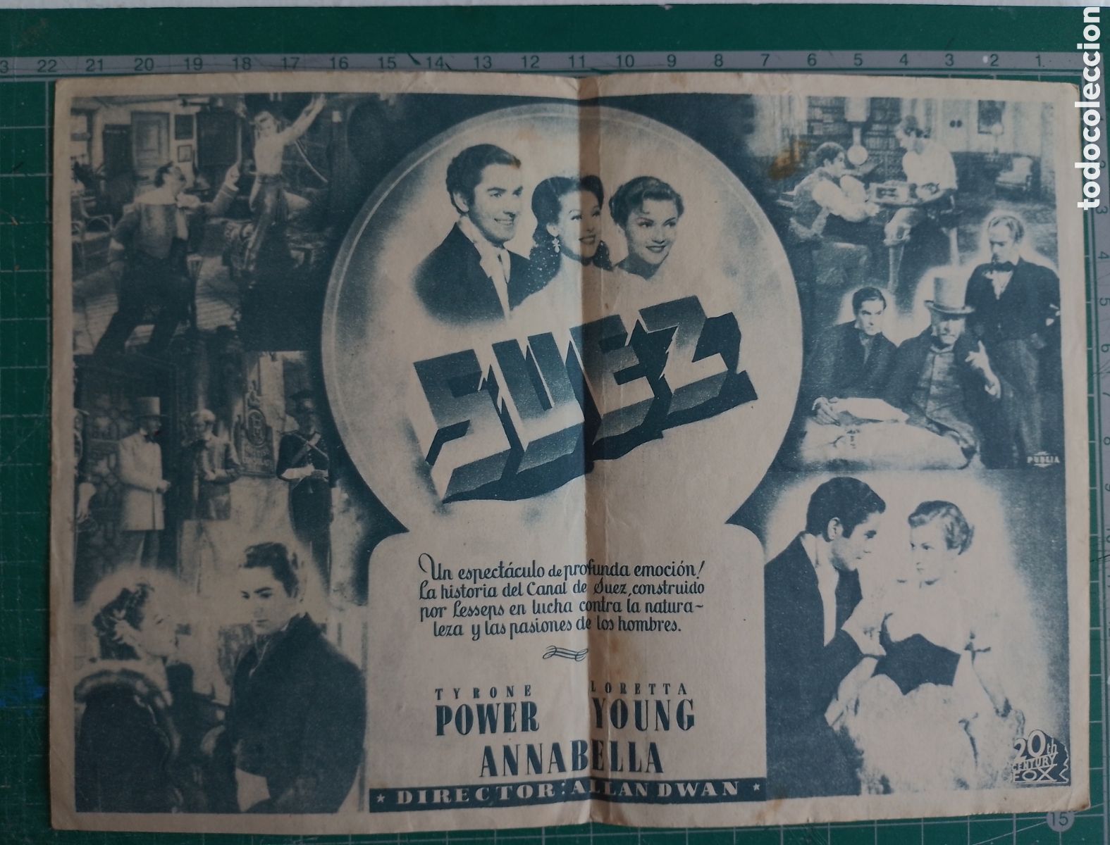 Cine: Programa doble de cine. SUEZ. Tyrone Power y Loreta Toung - Foto 2