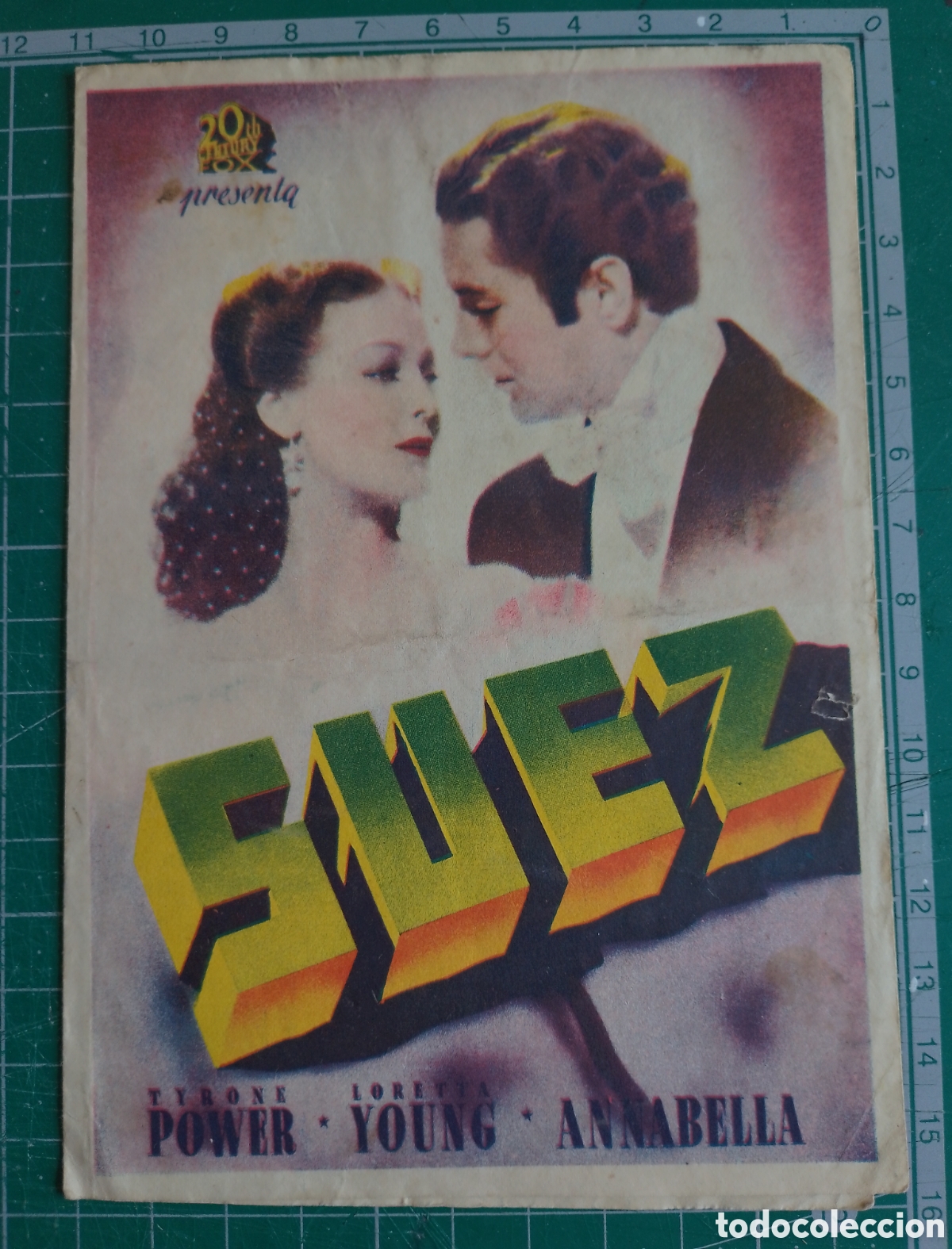 Cine: Programa doble de cine. SUEZ. Tyrone Power y Loreta Toung - Foto 1