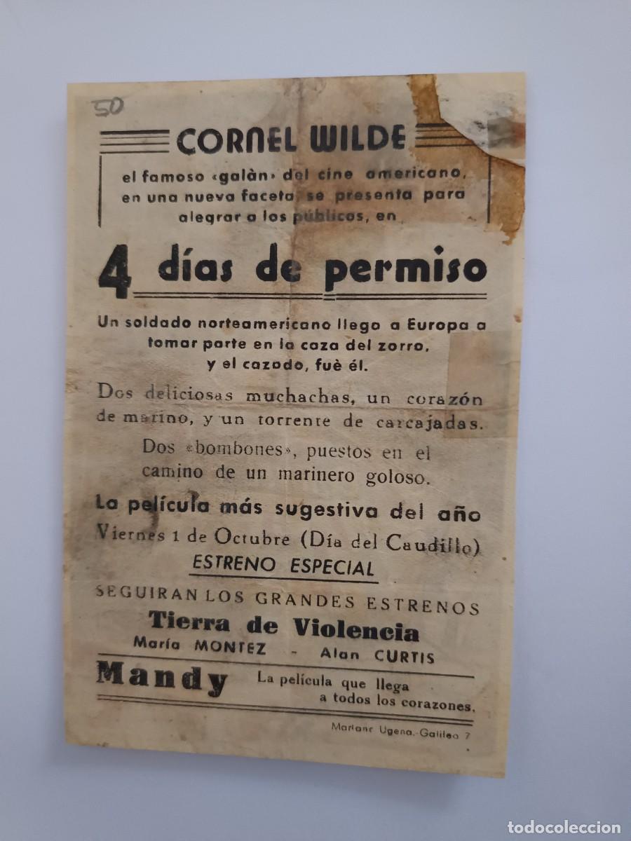 Cine: PROGRAMA DE CINE 4 DIAS DE PERMISO - Foto 2