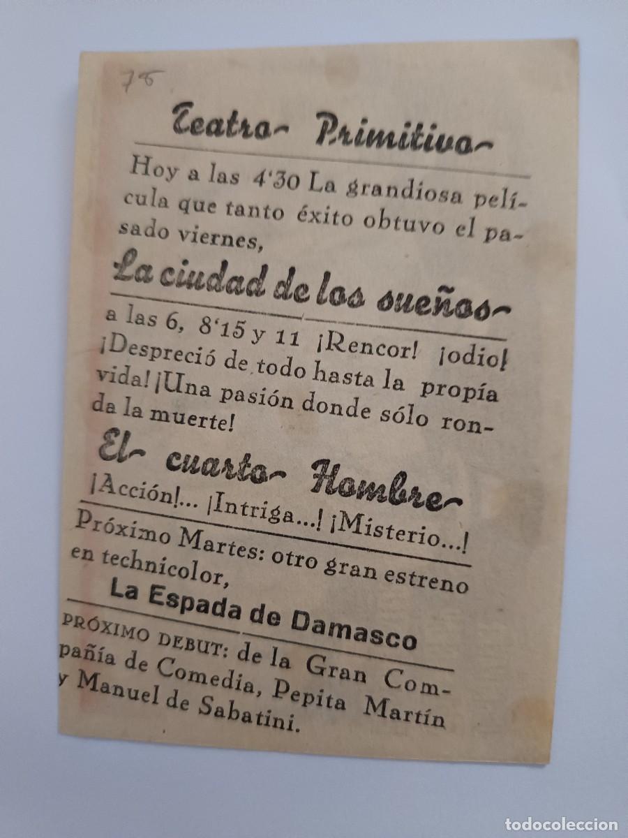 Cine: PROGRAMA DE CINE EL CUARTO HOMBRE - Foto 2