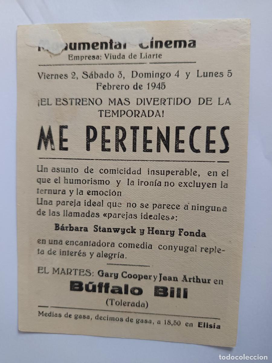 Cine: PROGRAMA DE CINE ME PERTENECES - Foto 2