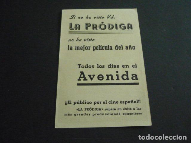 Cine: LA PRODIGA PROGRAMA DE CINE CON PUBLICIDAD CINE AVENIDA MADRID - Foto 2