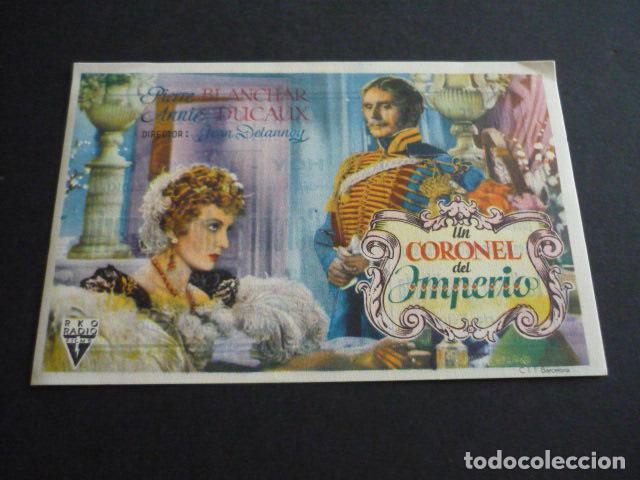 Cine: UN CORONEL DEL IMPERIO PROGRAMA DE CINE CON PUBLICIDAD CINE CAPITOL - Foto 1