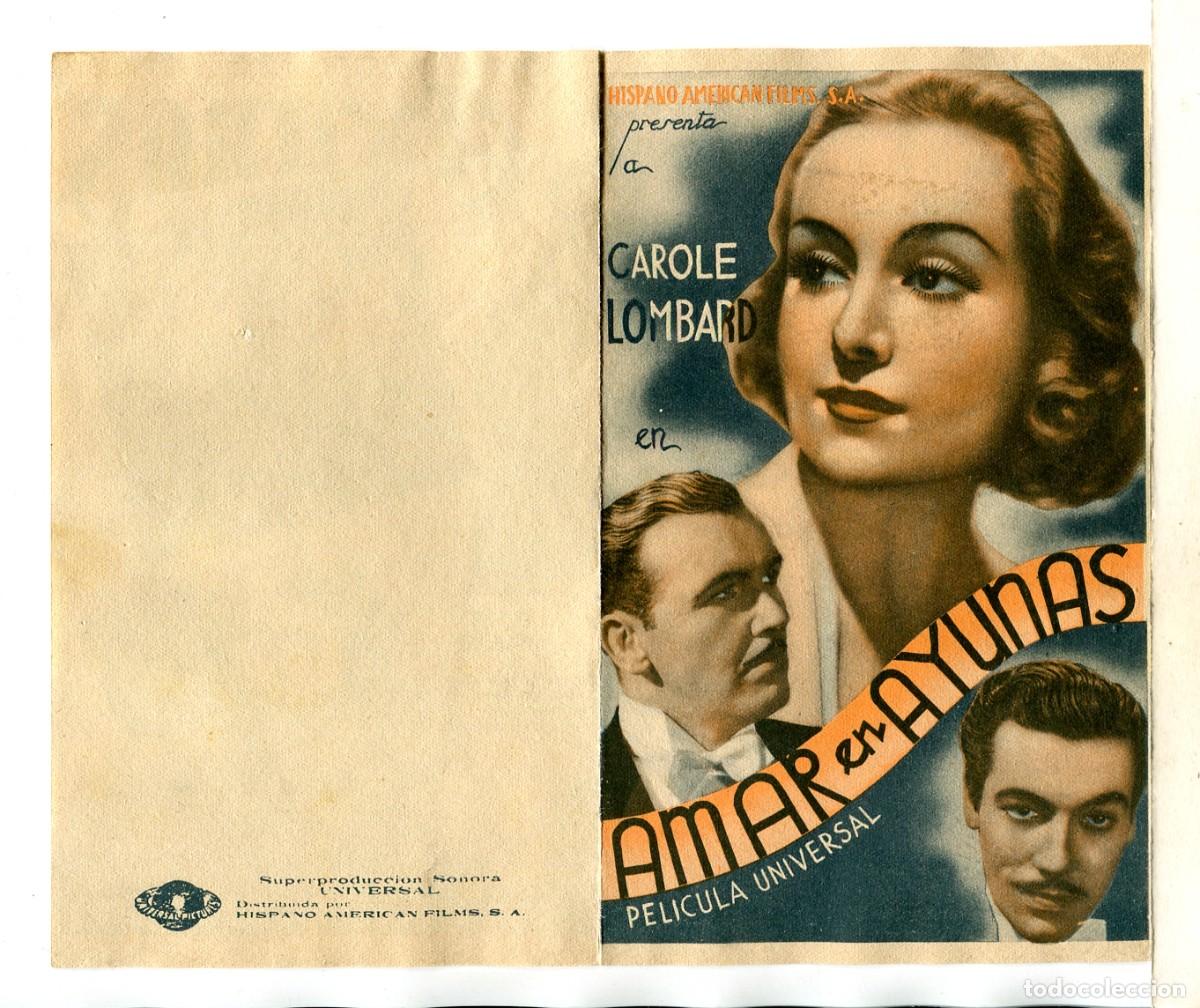 Cine: AMAR EN AYUNAS, CON CAROLE LOMBARD. - Foto 1