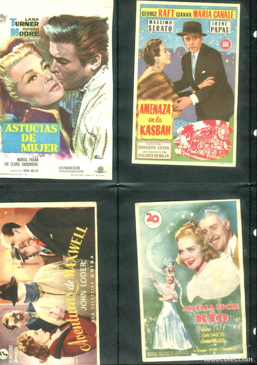 Cine: Lote 4 programas de mano de cine. Folletos Sin publicidad - Foto 1