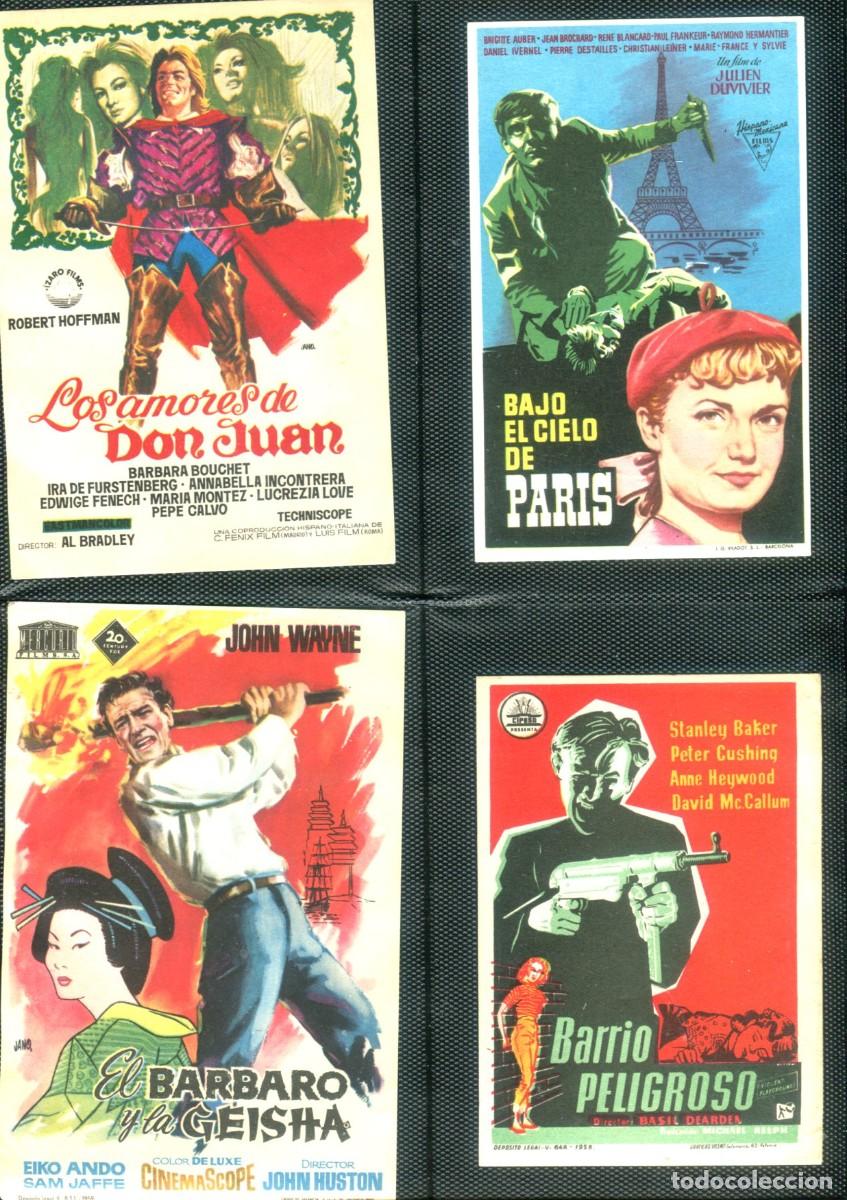 Cine: Lote 4 programas de mano de cine. Folletos Sin publicidad - Foto 1