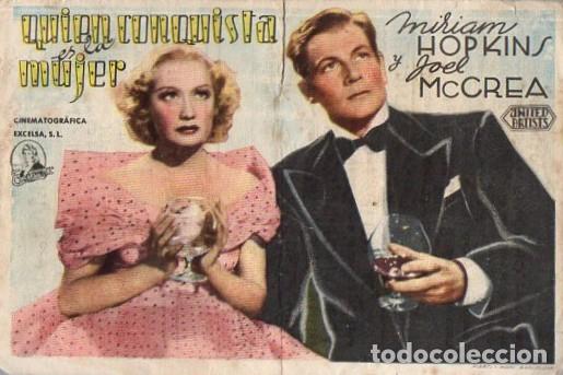 Cine: PROGRAMA DE CINE: QUIEN CONQUISTA ES LA MUJER PC-9747 - Foto 1