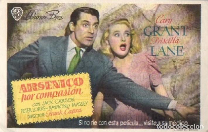 Cine: PROGRAMA DE CINE: ARSENICO POR COMPASION PC-9749 - Foto 1