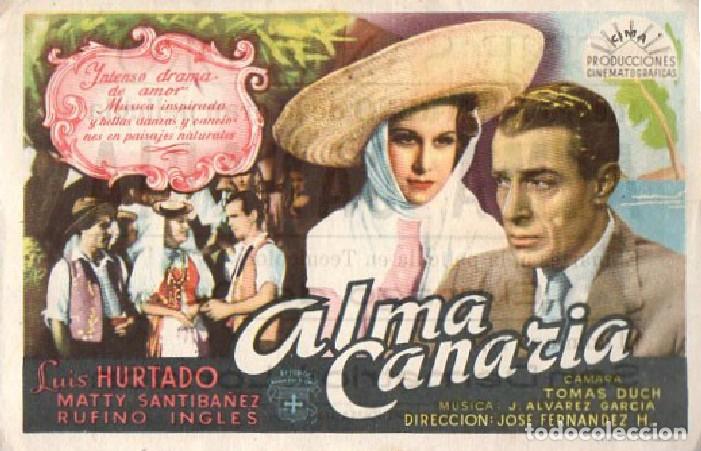 Cine: PROGRAMA DE CINE: ALMA CANARIA PC-9760 - Foto 1