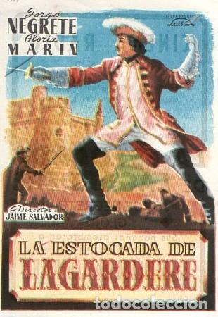 Cine: PROGRAMA DE CINE: LA ESTOCADA DE LAGARDERE PC-9761 - Foto 1