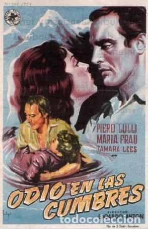 Cine: PROGRAMA DE CINE: ODIO EN LA CUMBRES PC-9764 - Foto 1