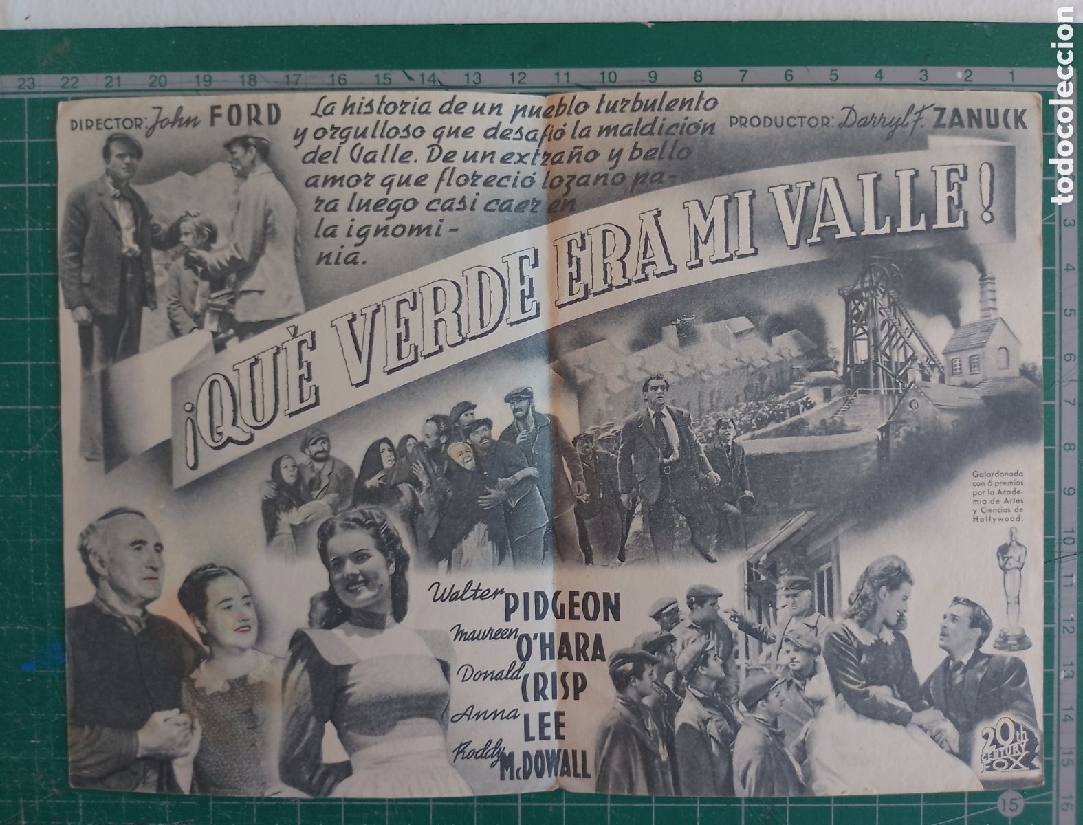 Cine: Programa de cine. QU&Eacute; VERDE ERA MI VALLE. John Ford. - Foto 3