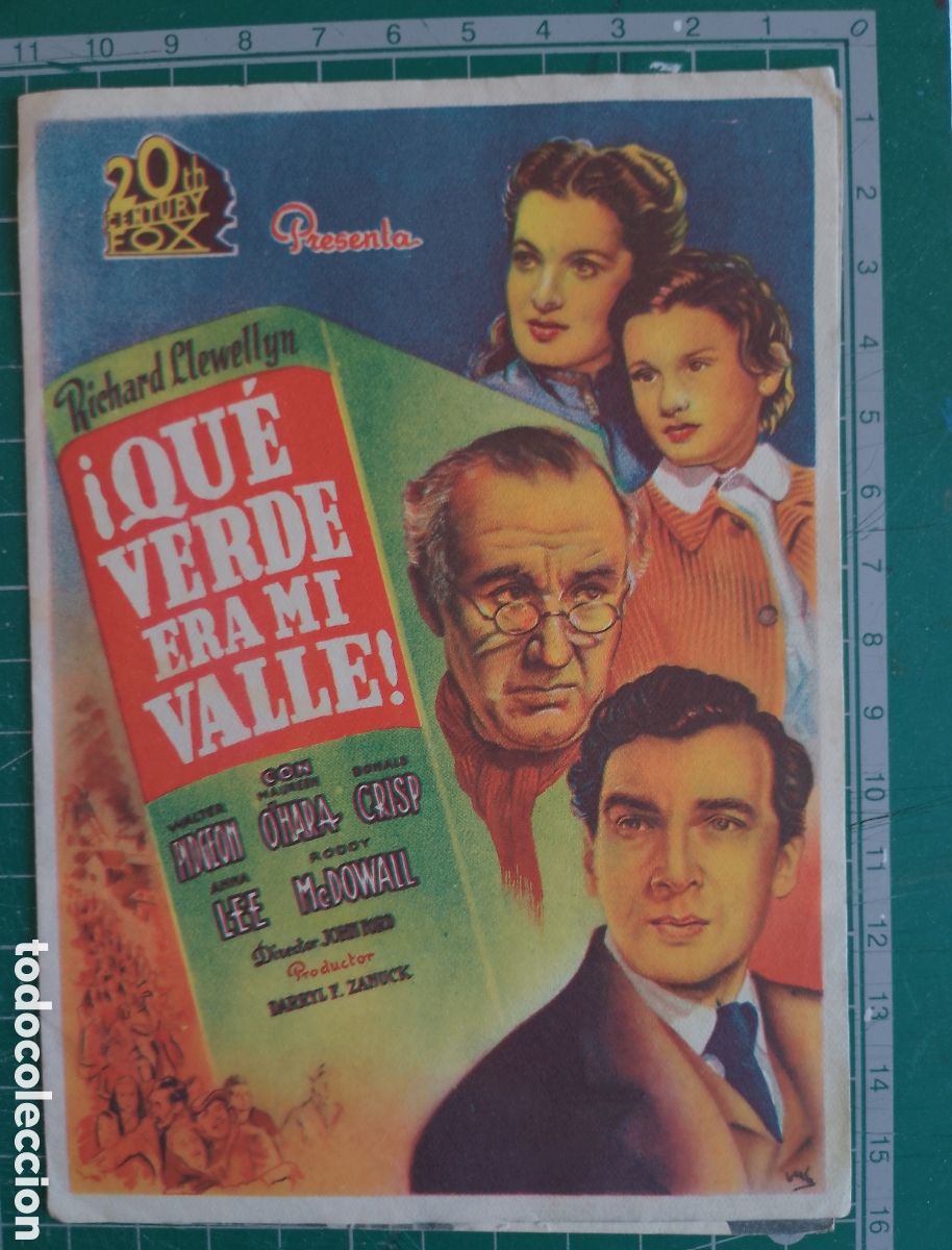 Cine: Programa de cine. QU&Eacute; VERDE ERA MI VALLE. John Ford. - Foto 1