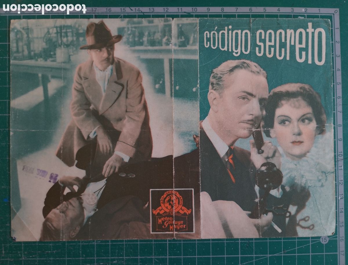 Cine: Programa de cine. C&Oacute;DIGO SECRETO. William Powell. - Foto 2