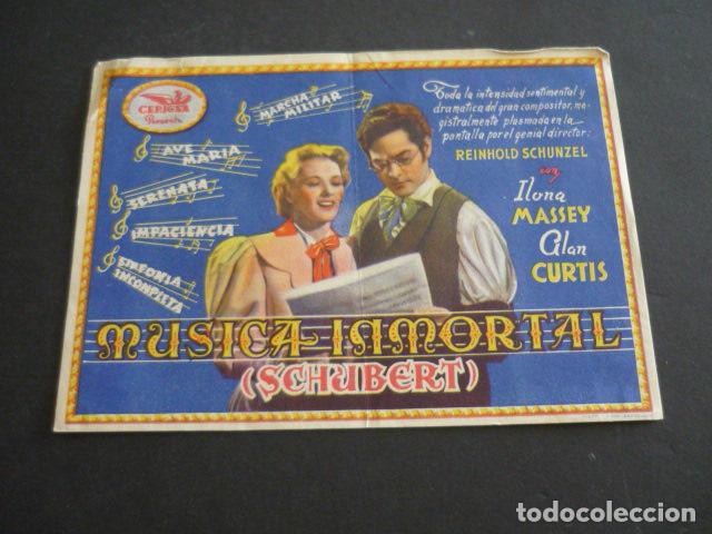 Cine: MUSICA INMORTAL PROGRAMA DE CINE SIN PUBLICIDAD - Foto 1