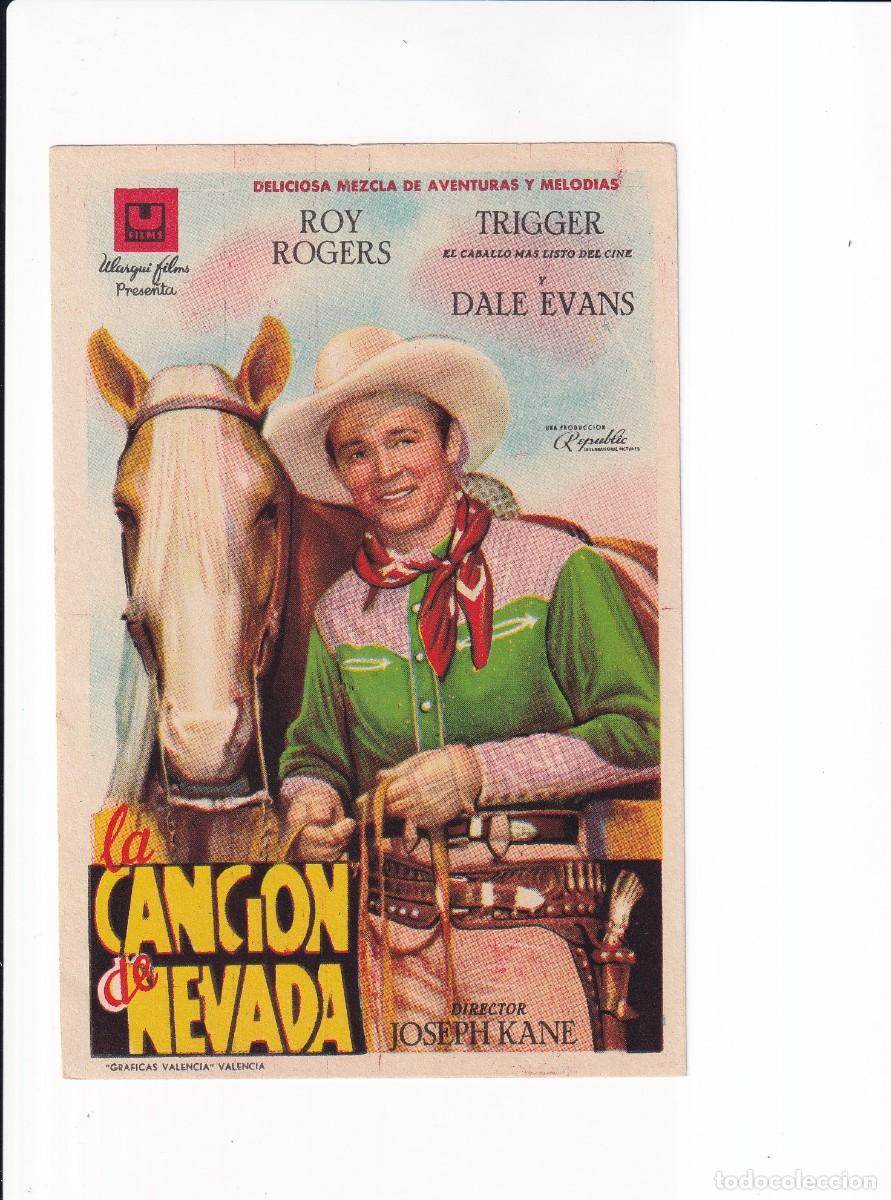 Cine: LA CANCION DE NEVADA : ROY ROGERS - Foto 1
