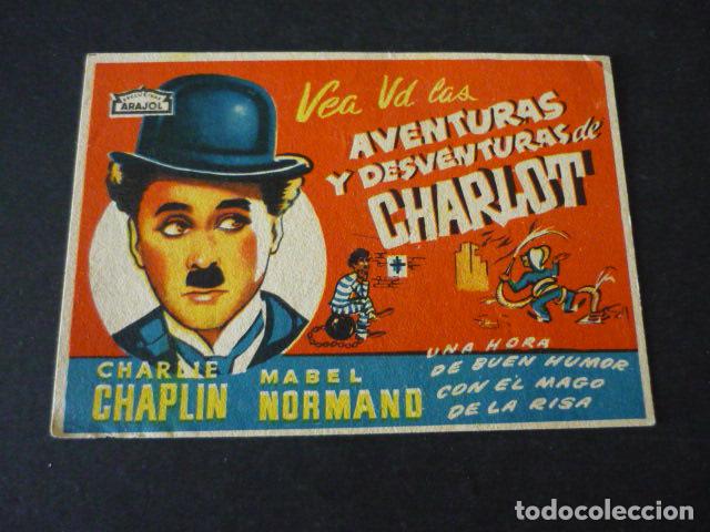 Cine: AVENTURAS Y DESVENTURAS DE CHARLOT PROGRAMA DE CINE SIN PUBLICIDAD - Foto 1