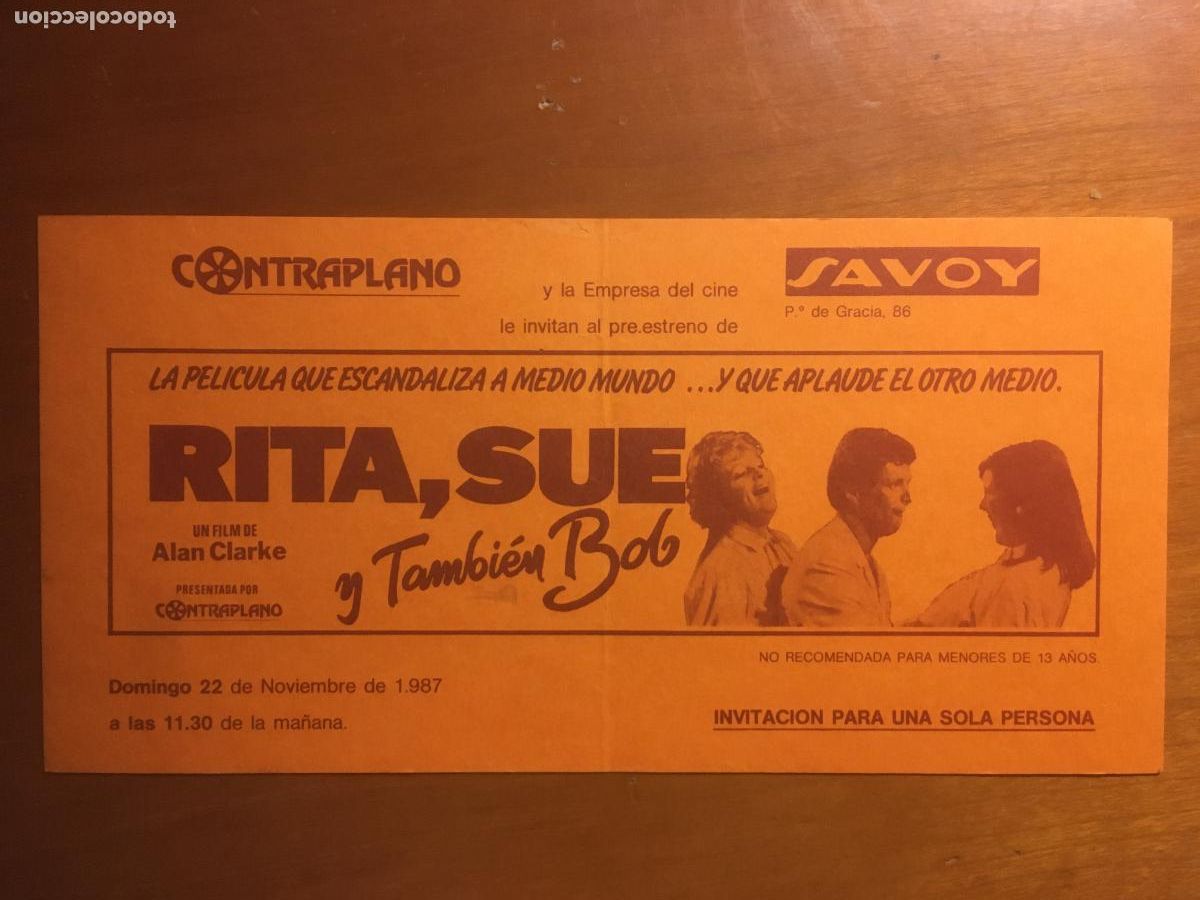  Flyers Publicitaires de films Anciens: rita sue y tambien bob invotacion folleto de mano original al estreno