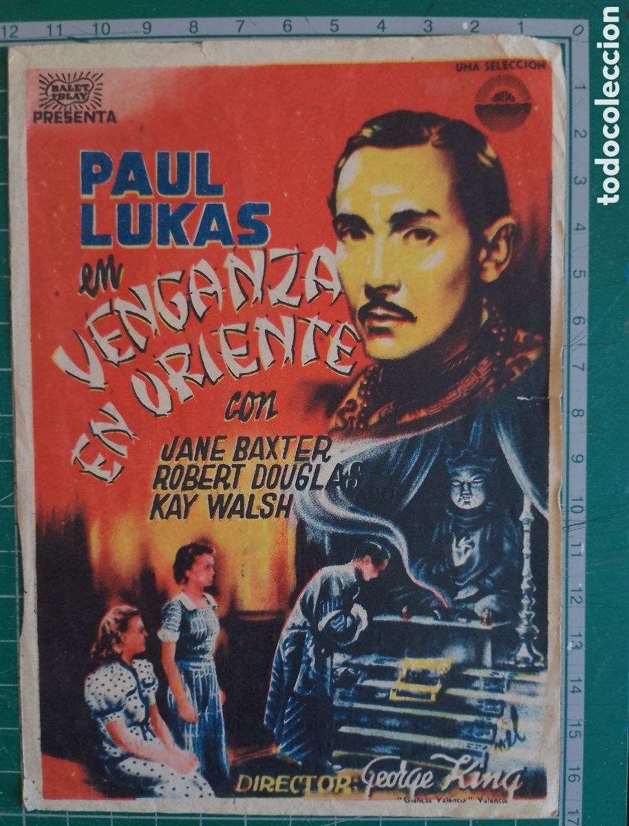 Cine: Programa de cine. VENGANZA EN ORIENTE. Paul Lukas. - Foto 1