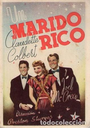 Cine: PROGRAMA DOBLE DE CINE: UN MARIDO RICO PC-9794 - Foto 1
