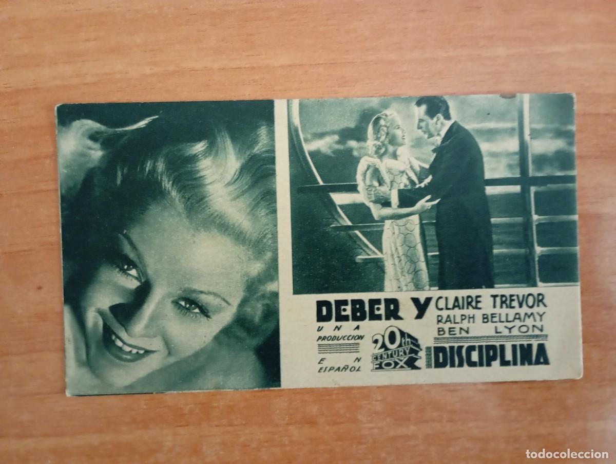 Cine: GRIS2-PROGRAMA DE CINE---DEBER Y DISCIPLINA - - Foto 1