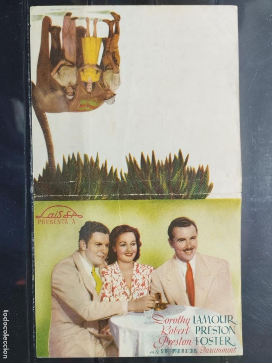 Cine: PROGRAMA DE CINE. DOBLE. LUNA DE BIRMANIA. CON DOROTHY LAMOUR. - Foto 2