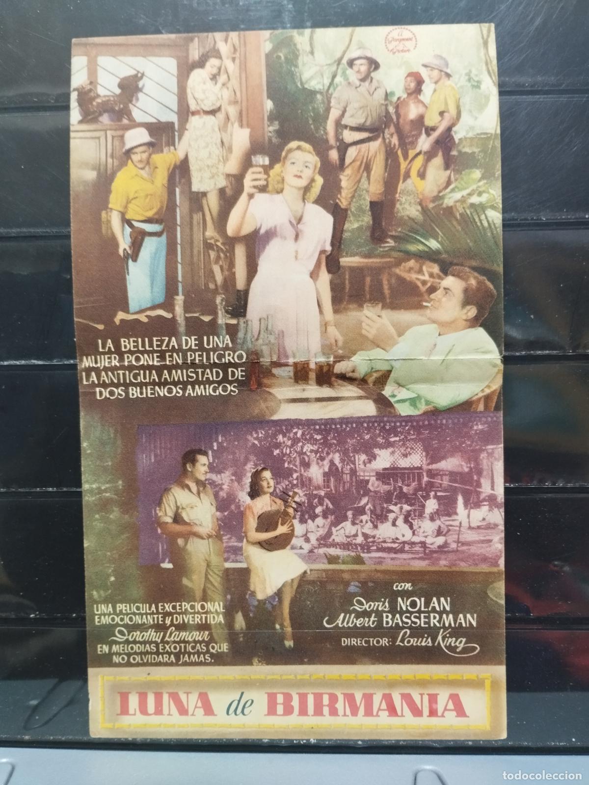 Cine: PROGRAMA DE CINE. DOBLE. LUNA DE BIRMANIA. CON DOROTHY LAMOUR. - Foto 1