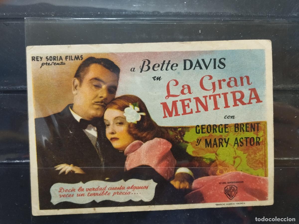 Cine: PROGRAMA DE CINE. SENCILLO. LA GRAN MENTIRA. CON BETTE DAVIS. - Foto 1