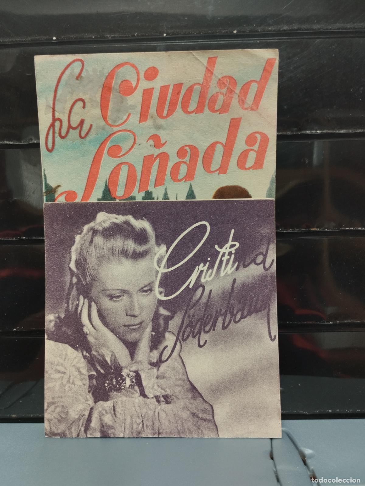 Cine: MA - PROGRAMA DE CINE DOBLE. LA CIUDAD SO&Ntilde;ADA. DOBLEZ EN PARTE SUPERIOR DERECHA - Foto 1