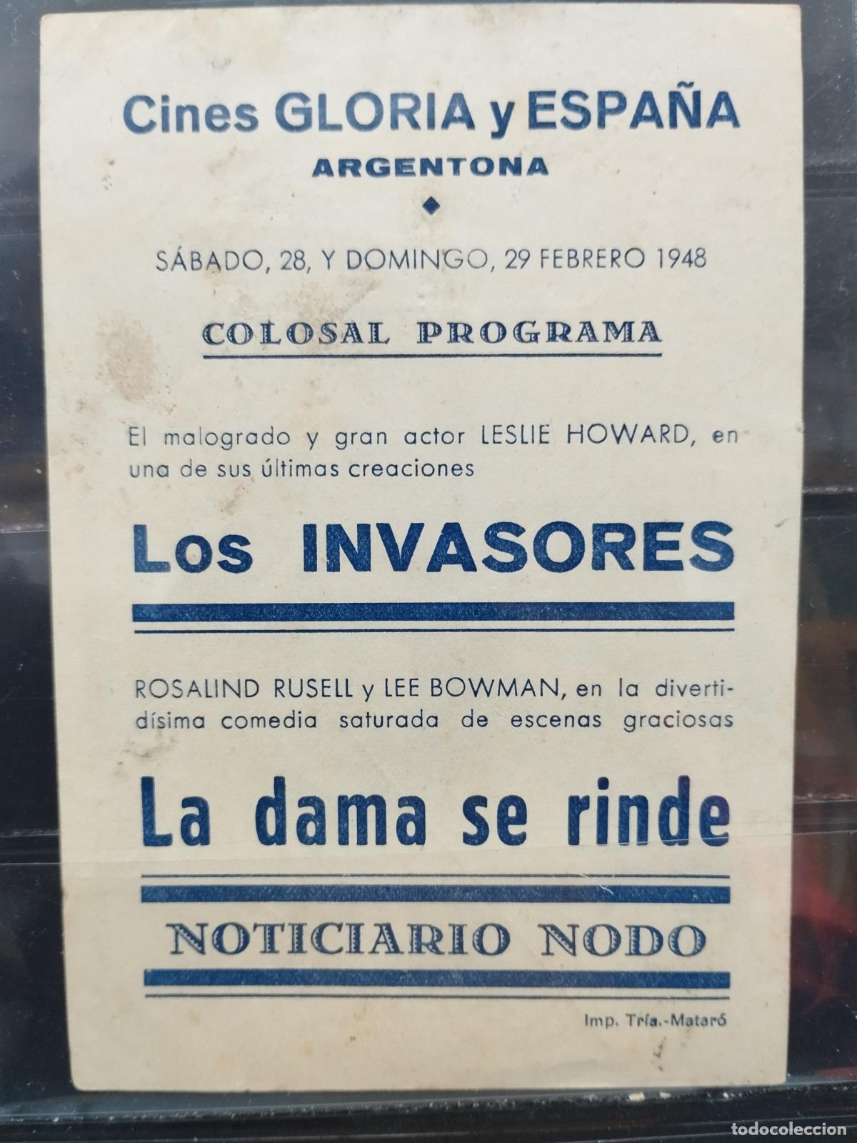 Cine: MA - PROGRAMA DE CINE SENCILLO. LA DAMA SE RINDE. - Foto 2