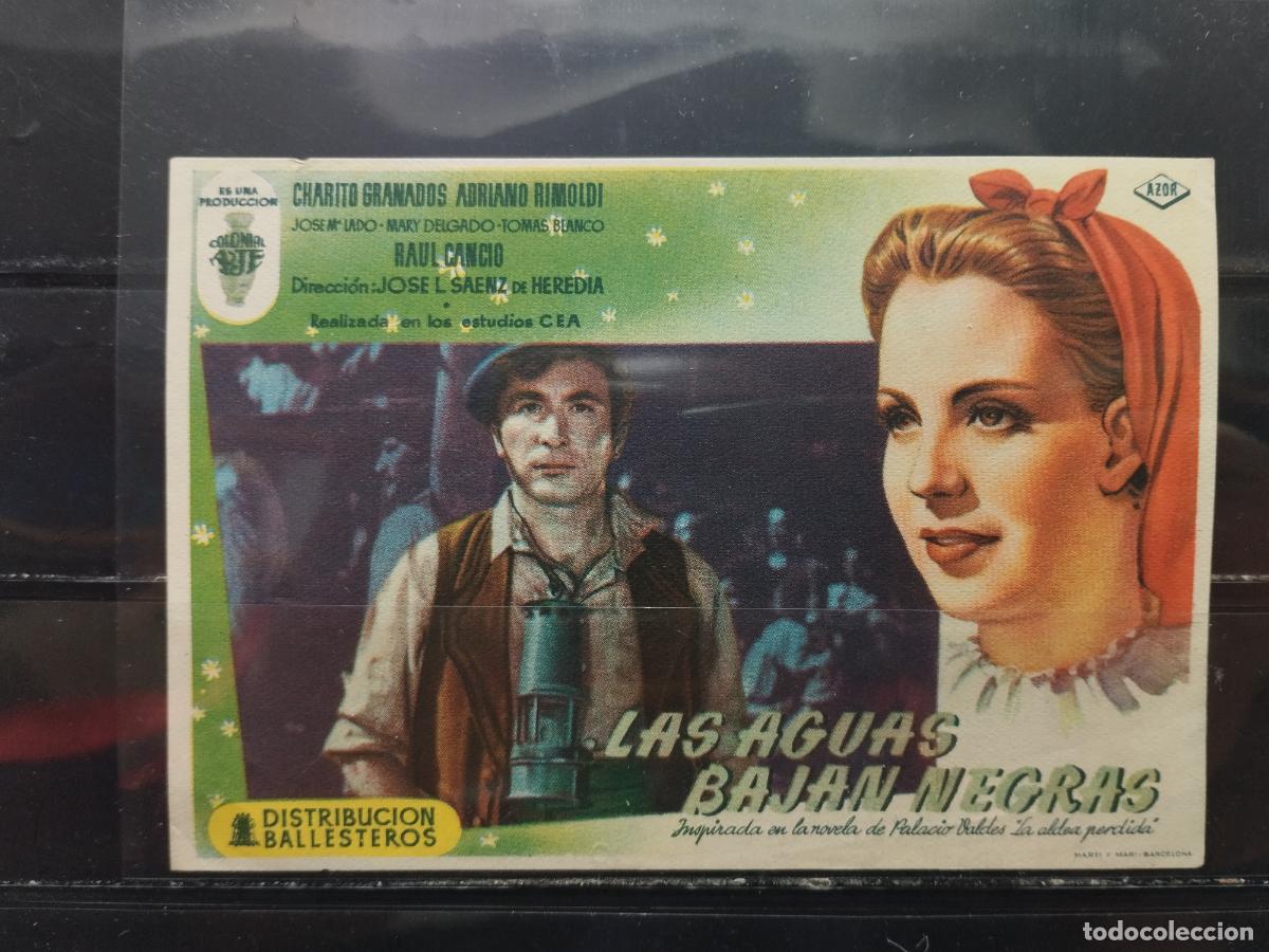 Cine: MA- PROGRAMA DE CINE SENCILLO. LAS AGUAS BAJAN NEGRAS. SAENZ DE HEREDIA - Foto 1