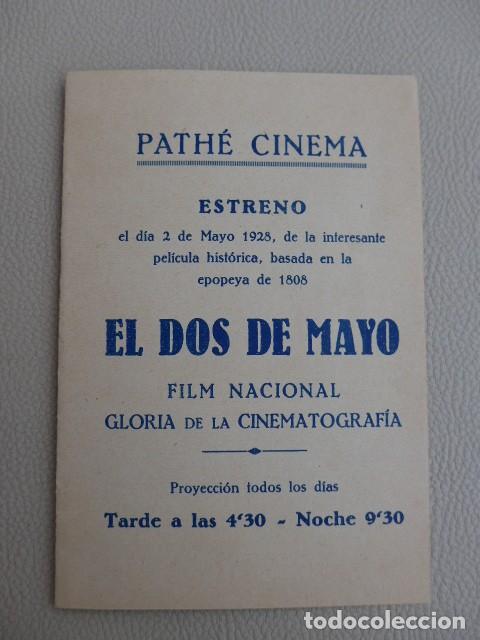 Cine: ANTIGUO PROGRAMA DE CINE EL DOS DE MAYO - PATH&Eacute; CINEMA 1928 - Foto 8