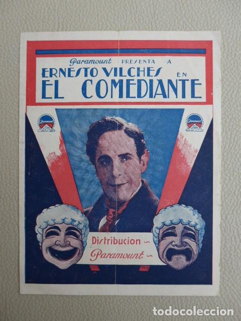 Cine: ANTIGUO PROGRAMA DE CINE DOBLE EL COMEDIANTE - Foto 2