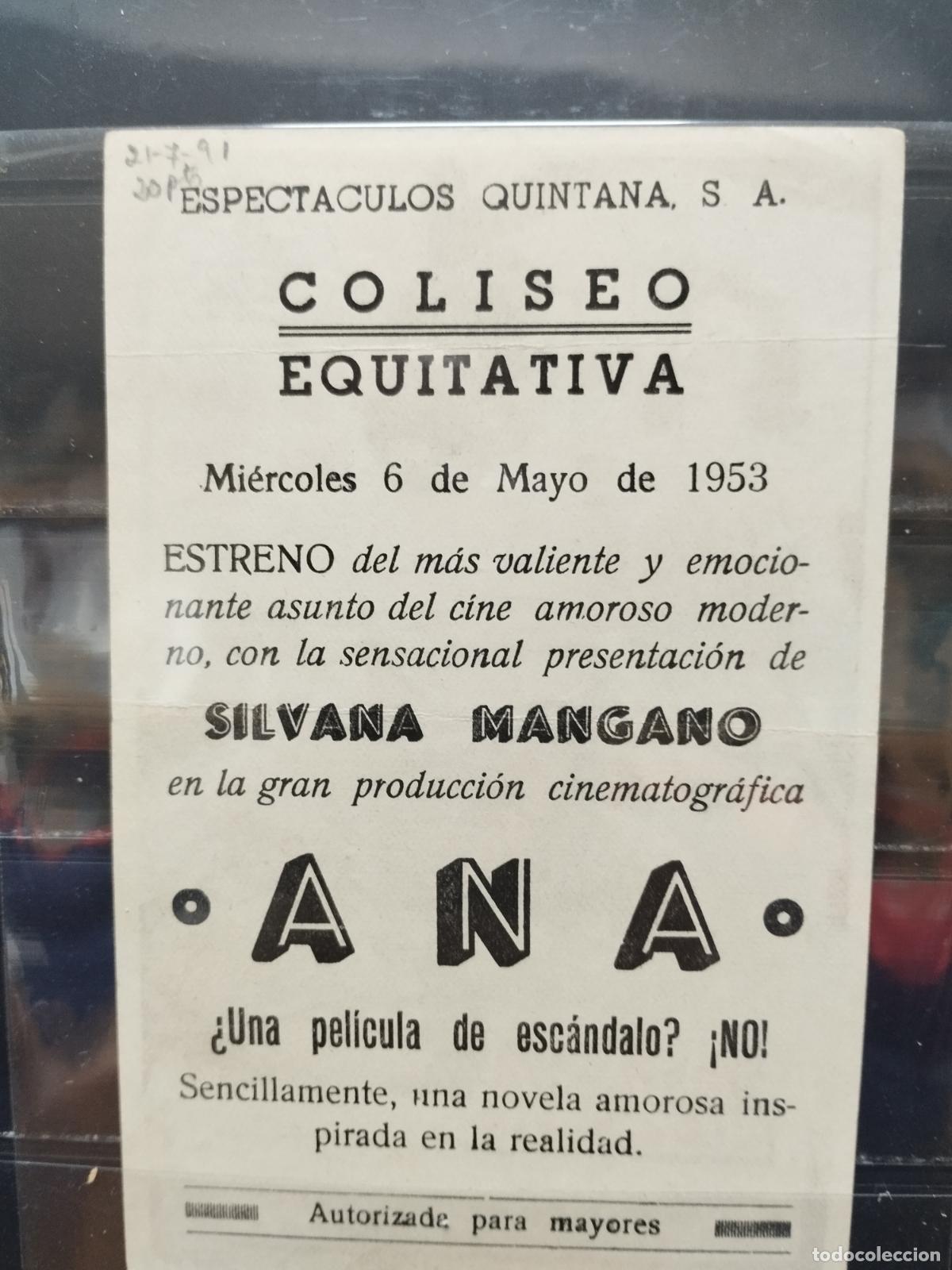Cine: MA- PROGRAMA DE CINE SENCILLO. ANA. CON SILVANA MANGANO - Foto 2