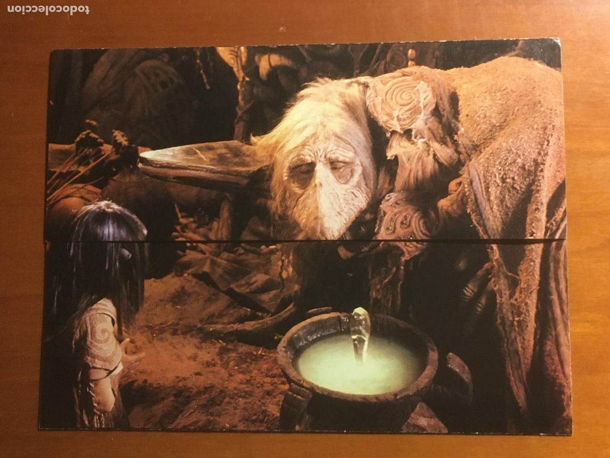 Folhetos de m&atilde;o de filmes antigos de cinema: cristal oscuro dark crystal folleto de mano original estreno