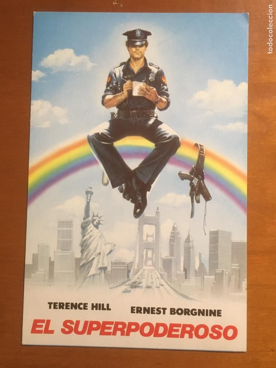 Cine: el superpoderoso folleto de mano postal original estreno - Foto 1