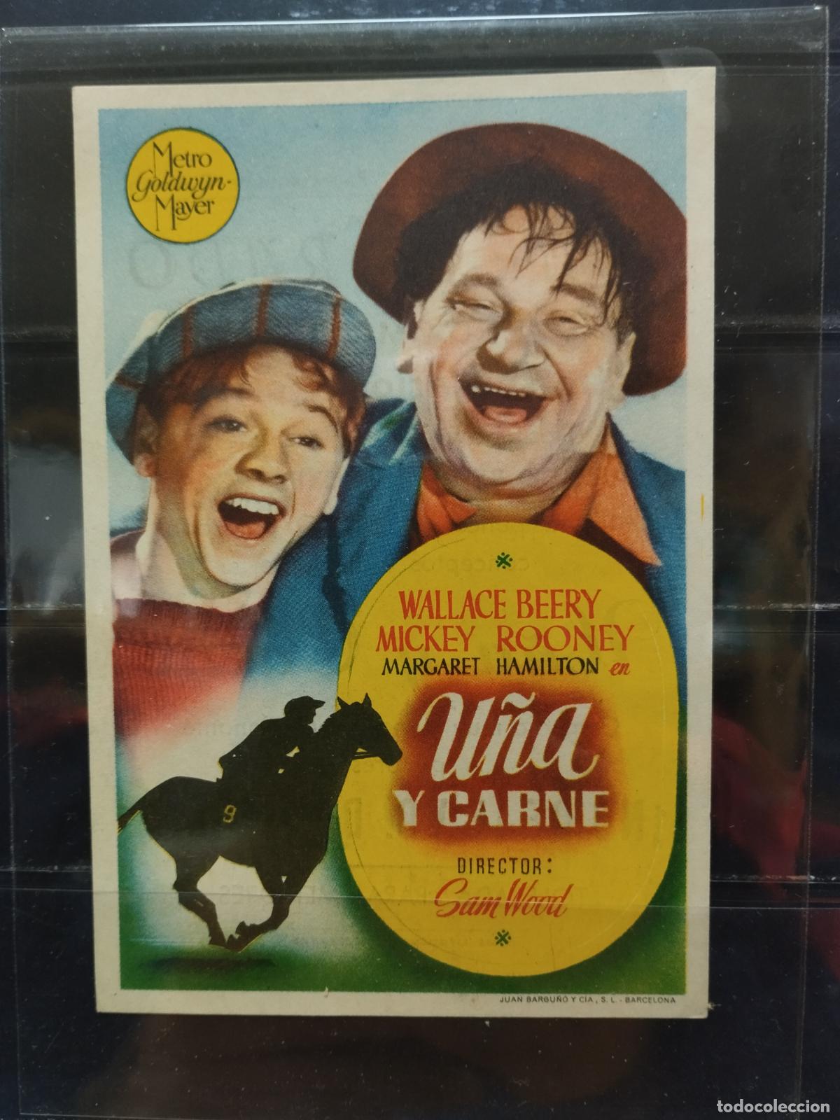 Cine: MA - PROGRAMA DE CINE SENCILLO. U&Ntilde;A Y CARNE. CON MICKEY ROONEY. - Foto 1
