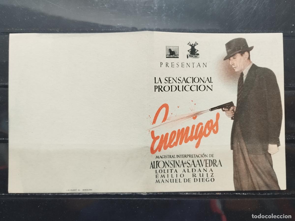 Cine: MA - PROGRAMA DE CINE DOBLE. ENEMIGOS. CON ALFONSINA DE SAAVEDRA. - Foto 1