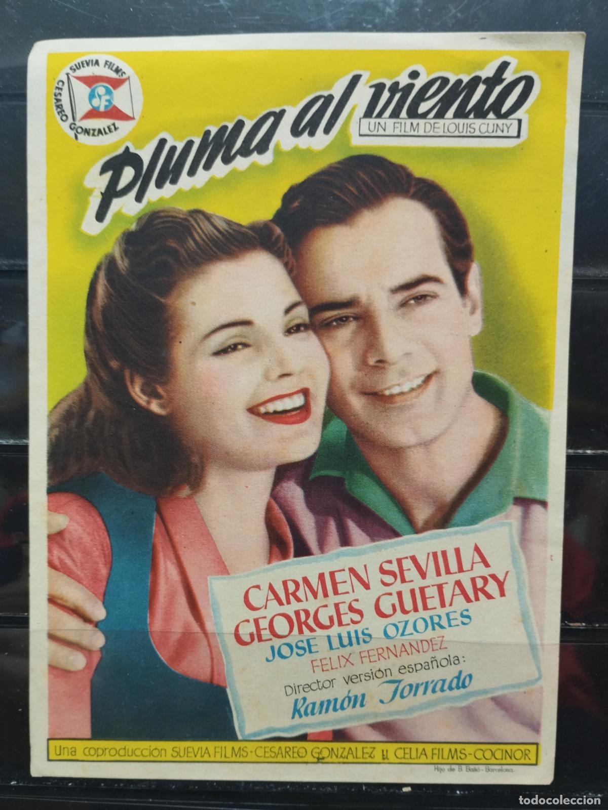 Cine: PROGRAMA DE CINE SENCILLO. PLUMA AL VIENTO. CON CARMEN SEVILLA. - Foto 1