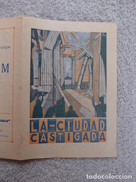 Cine: ANTIGUO PROGRAMA DE CINE DOBLE LA CIUDAD CASTIGADA - COLISEUM 1928 - Foto 8