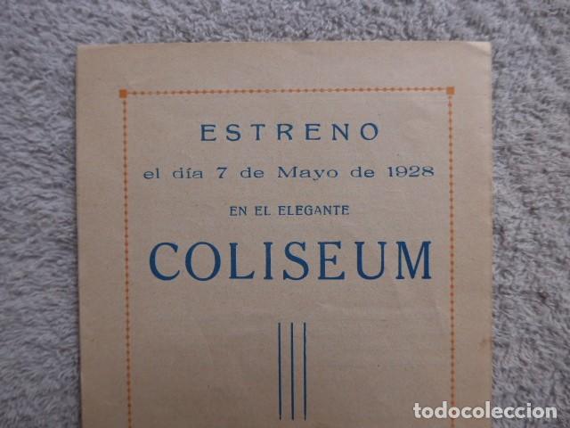 Cine: ANTIGUO PROGRAMA DE CINE DOBLE LA CIUDAD CASTIGADA - COLISEUM 1928 - Foto 11