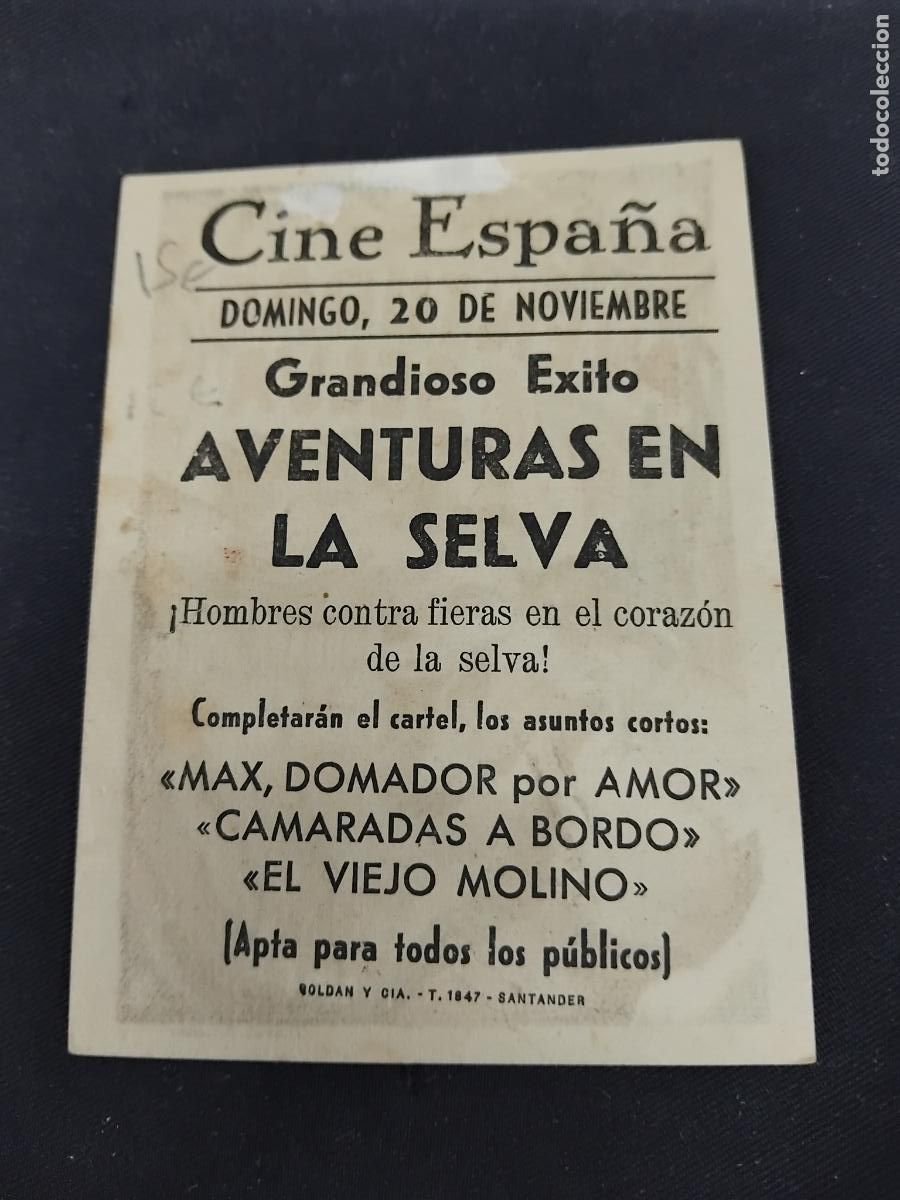 Cine: PROGRAMA DE CINE AVENTURAS EN LA SELVA. CINE ESPA&Ntilde;A. - Foto 2